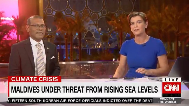 ރައްޔިތުންގެ މަޖިލީހުގެ ރައީސް މުހައްމަދު ނަޝީދު ސީއެންއެންއަށް އިންޓަރވިއު ދެއްވަނީ