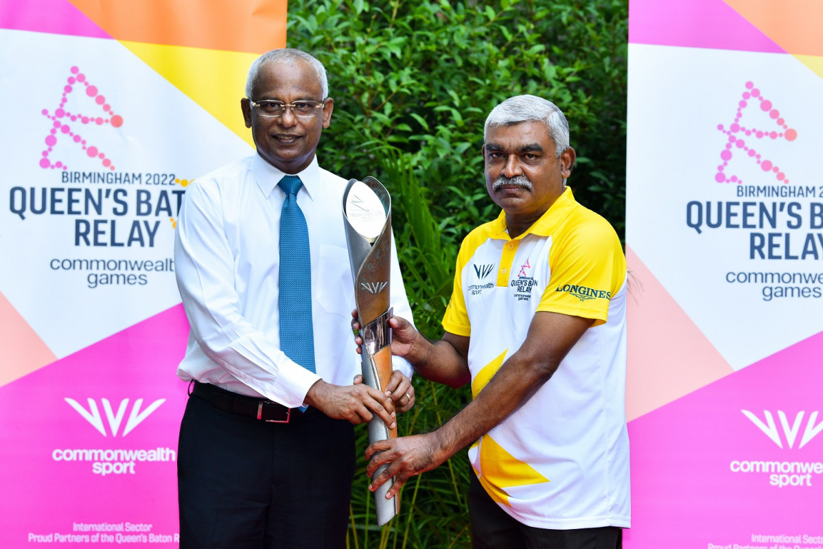 Maldives welcomes the "Birmingham 2022 - Queen’s Baton"