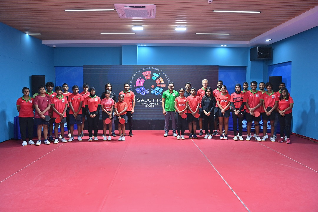 Vice President Faisal Naseem attended the function held to unveil the logo of the upcoming "South Asian Junior and Cadet Table Tennis Championship 2022"