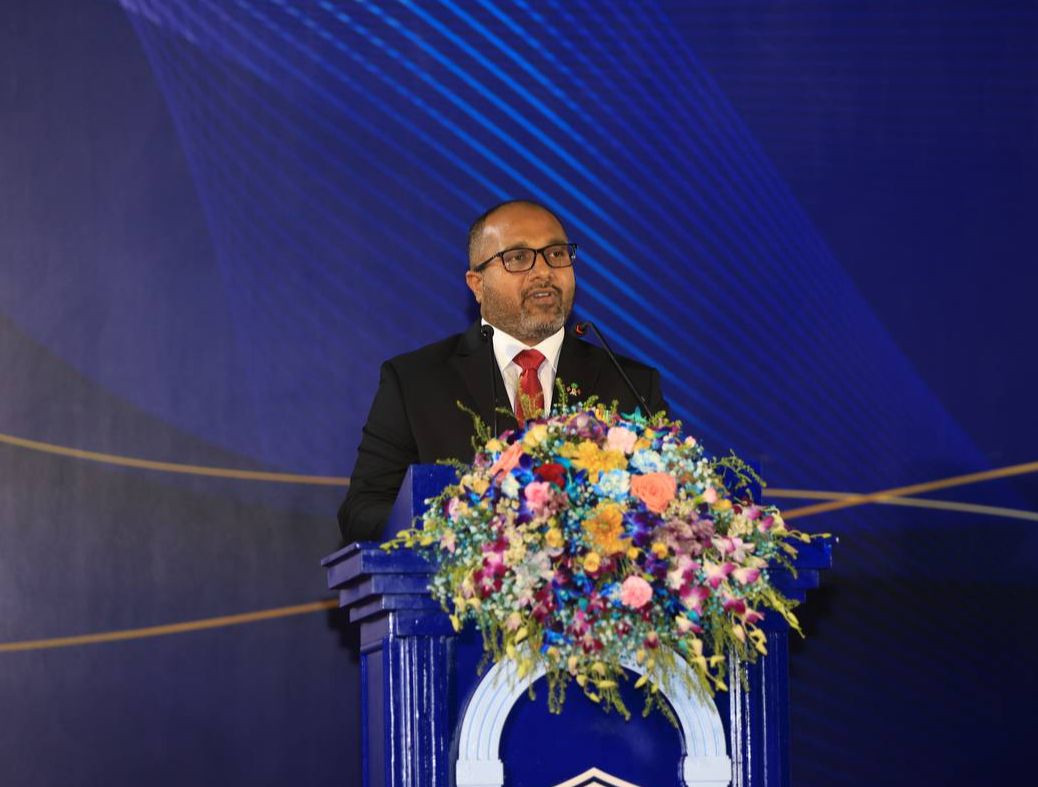 ފުލުހުންގެ 36 ވަނަ އަސާސީ ތަމްރީނު ކޯސް ނިންމުމުގެ ރަސްމިއްޔާތުގައި ހޯމް މިނިސްޓަރު އަލީ އިހުސާން ވާހަކަދައްކަވަނީ