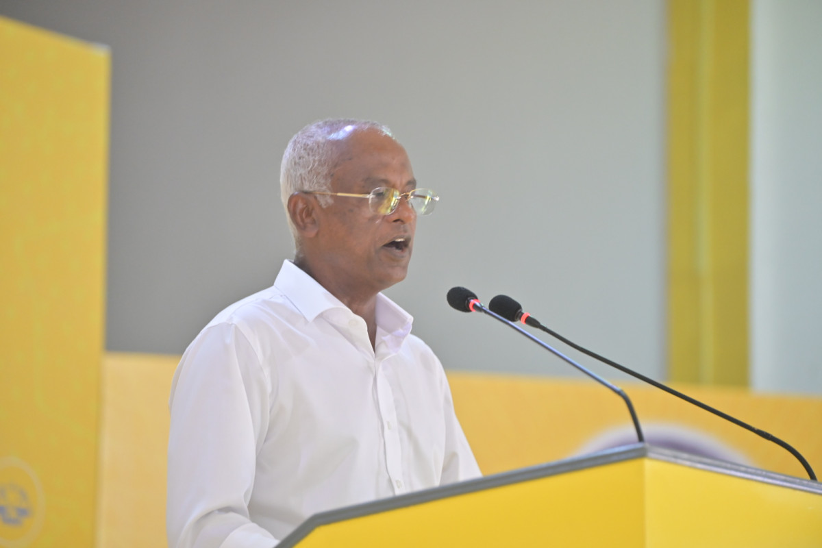 ރައީސުލްޖުމްހޫރިއްޔާ އިބްރާހީމް މުހައްމަދު ސާލިހު ކޮލަމާފުށީގައި ވާހަކަފުޅުދައްކަވަނީ