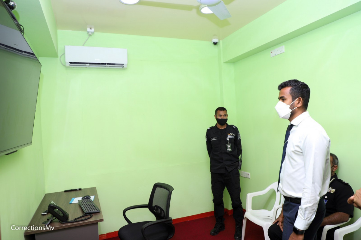 މާލެ ޖަލުގައި ހުޅުވި އައު ކޯޓު ރޫމް