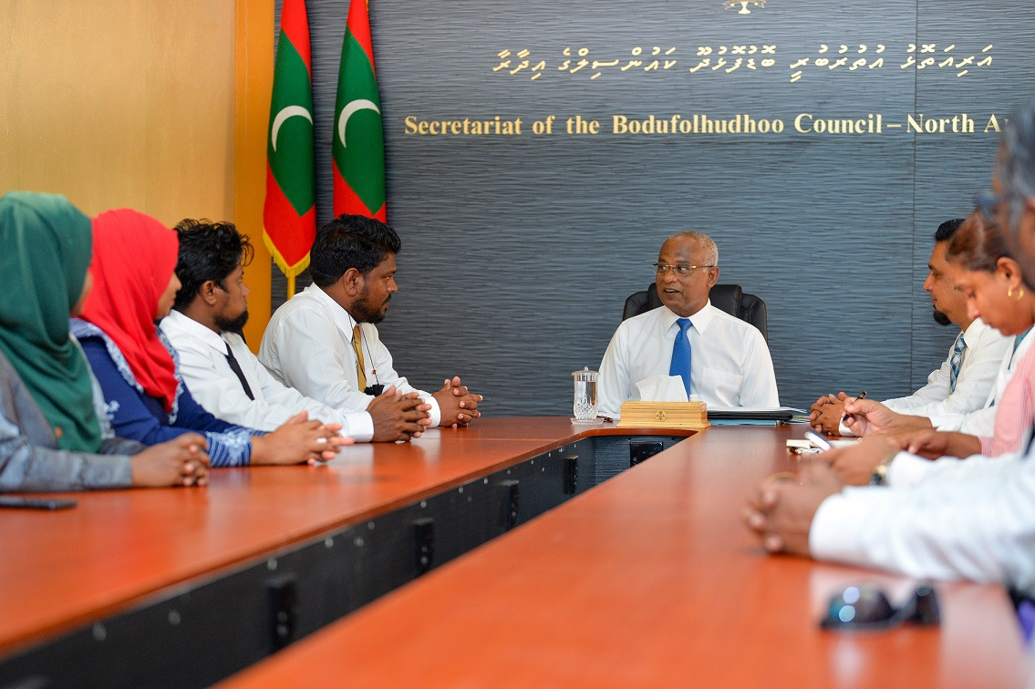 ރައީސް - ބޮޑުފޮޅުދޫ ކައުންސިލާ ބައްދަލު ކުރައްވަނީ