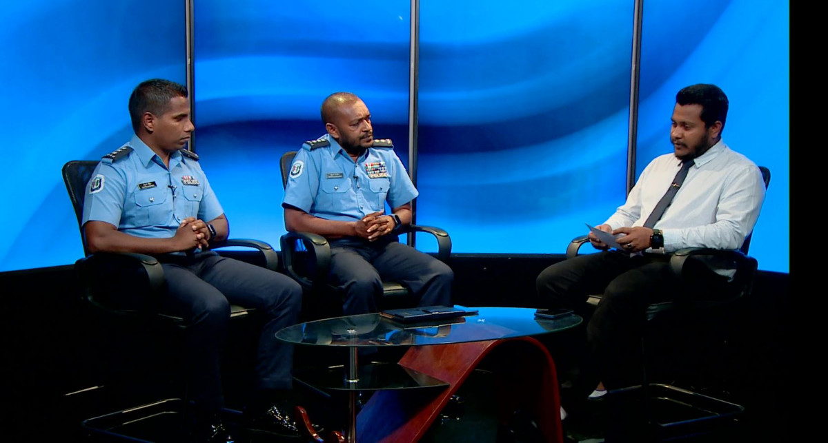 ޗީފް އިންސްޕެކްޓަރ އޮފް ޕޮލިސް އަބްދުﷲ ރަޝީދުއާއި، ޝިފާން ރަޝީދު ރާއްޖެޓީވީގެ ފަލަސުރުޚީ ޕޮރޮގްރާމުގައި ވާހަކަފުޅުދައްކަވަނީ