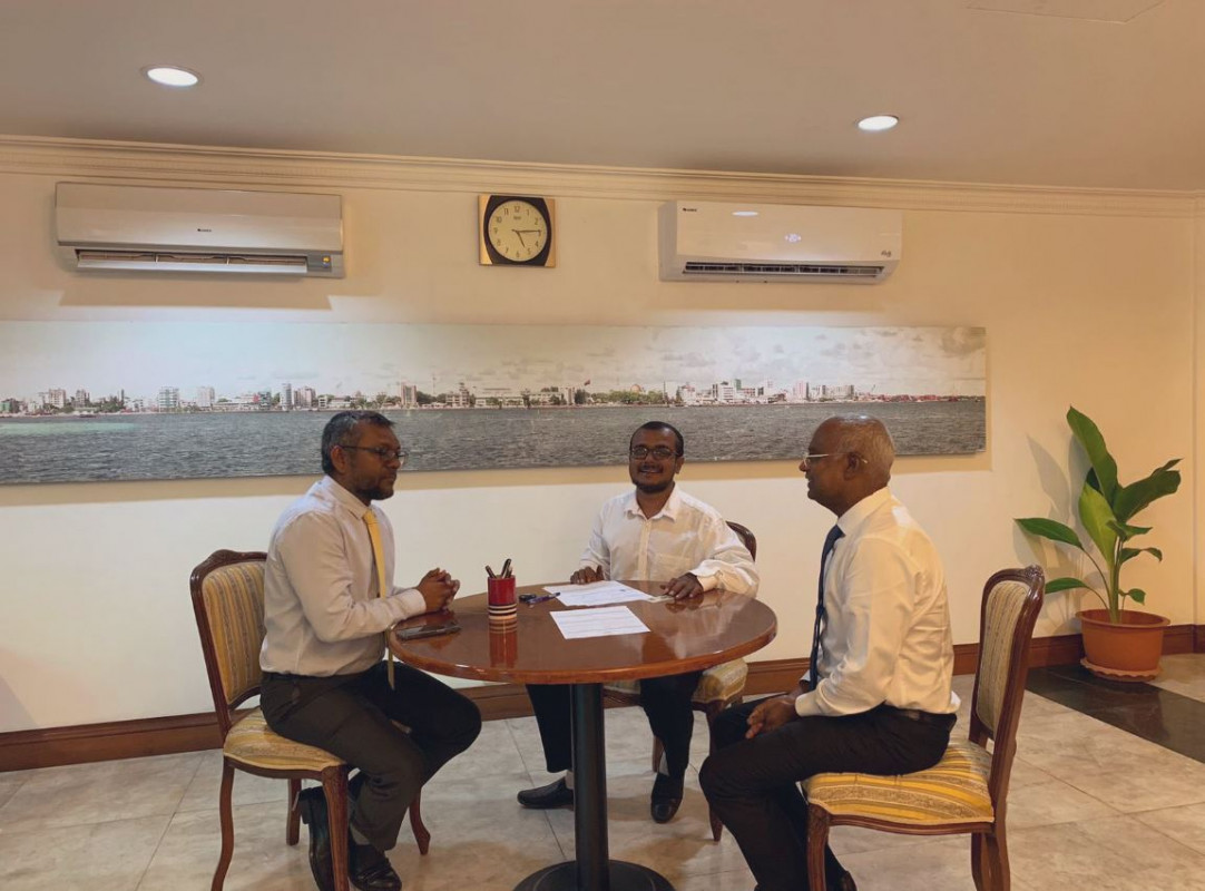 އައްޑޫ ސިޓީ ކައުންސިލުގެ ފޭދޫ ކައުންސިލަރު އެމްޑީޕީއަށް ސޮއިކުރެއްވުން