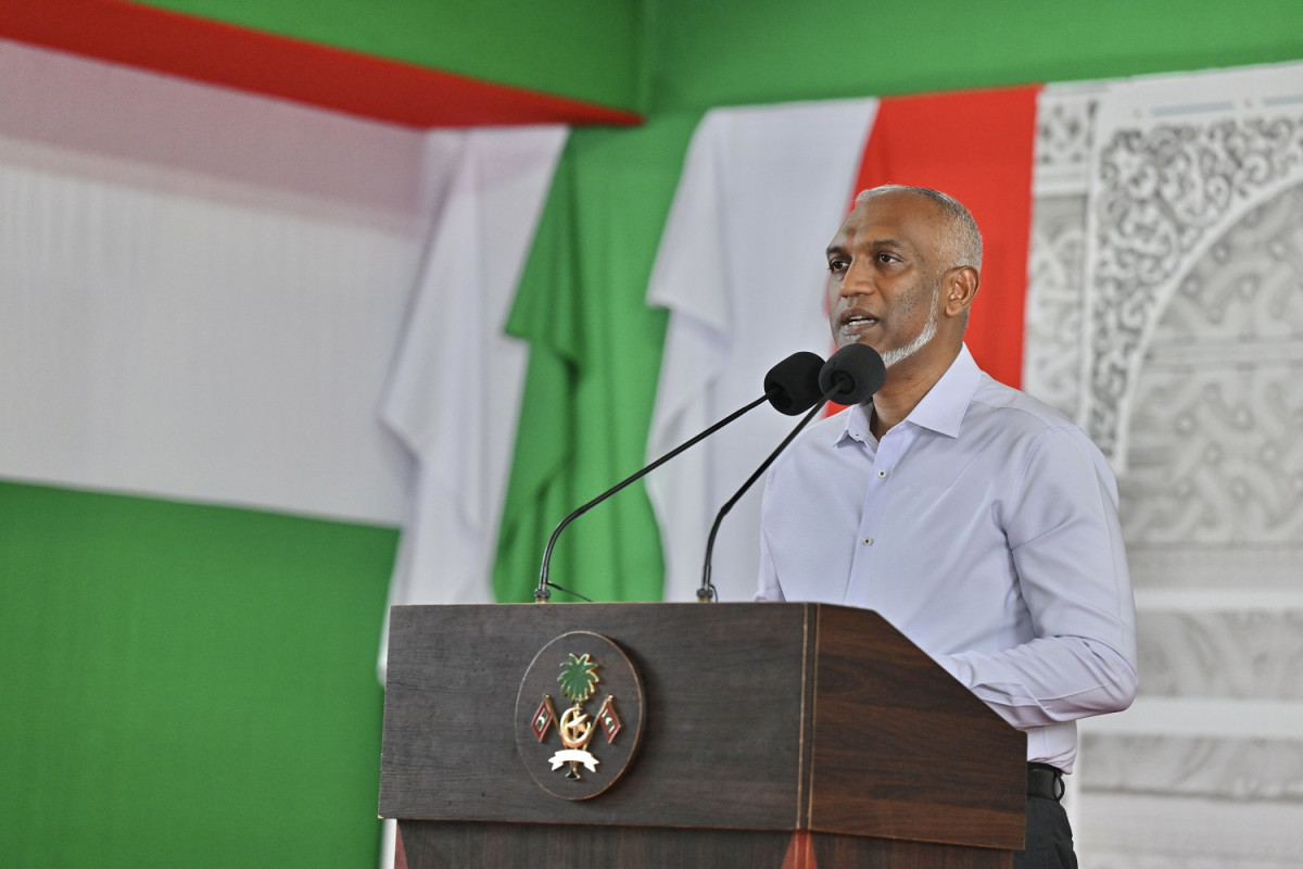 ރައީސް ޑރ. މުހައްމަދު މުއިއްޒު އިންނަމާދޫރައްޔިތުންނާއި ބައްދަލުކުރައްވާ ވާހަކަދައްކަވަނީ