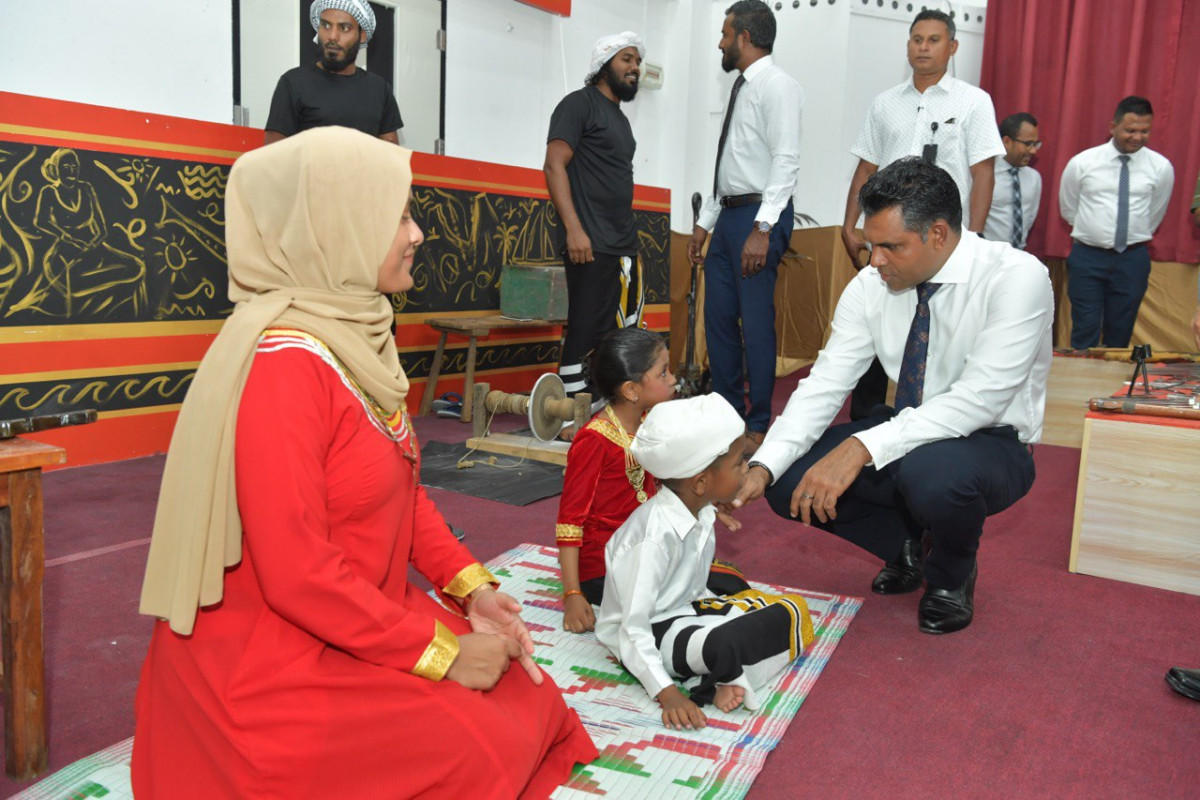 The Vice President inaugurates an arts and crafts exhibition in Kulhudhuffushi City