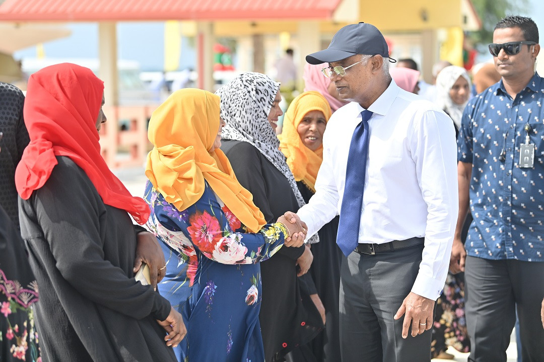 ރައީސުލްޖުމްހޫރިއްޔާ ގއ. މާމެންދޫއަށް ކުރެއްވި ދަތުރުފުޅުގެ ތެރެއިން - ފޮޓޯ: ރައީސް އޮފީސް