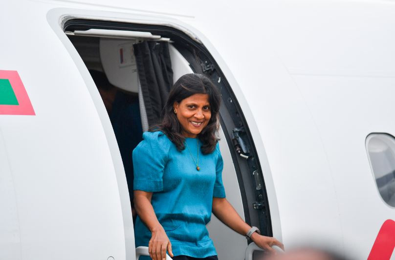 First Lady Fazna Ahmed has concluded her three-day visit to Fuvahmulah City