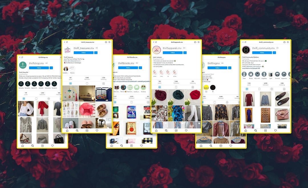 ރާއްޖޭގެ ތްރިފްޓު ޕޭޖުތަކެއް