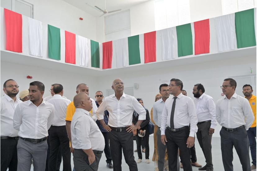 President Solih has inaugurated the completion of infrastructure development projects in four islands of Noonu Atoll