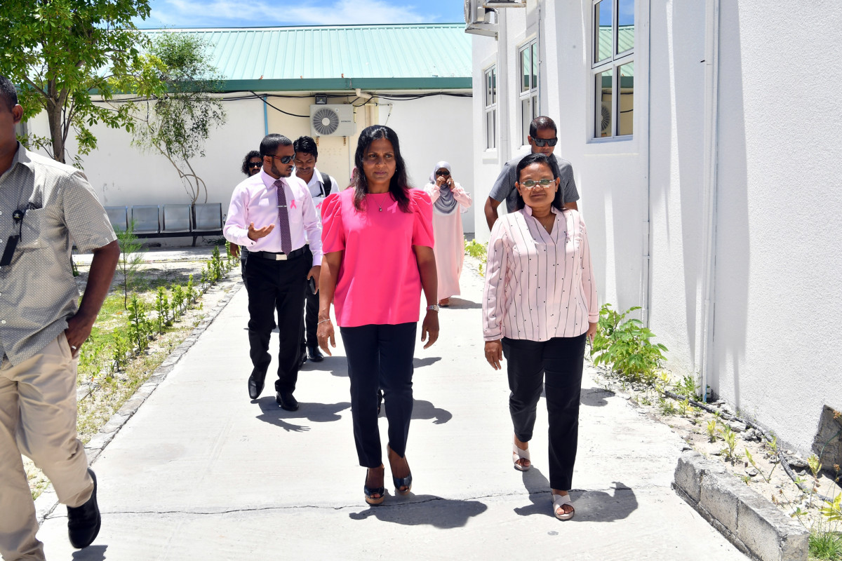 ހުޅުމާލެ ހޮސްޕިޓަލުގައި މެމޯގްރަފީގެ ޚިދުމަތް، ރައީސުލްޖުމްހޫރިއްޔާގެ އަނބިކަނބަލުން އިފްތިތާޙް ކޮށްދެއްވުން -- ފޮޓޯ: ރައީސް އޮފީސް