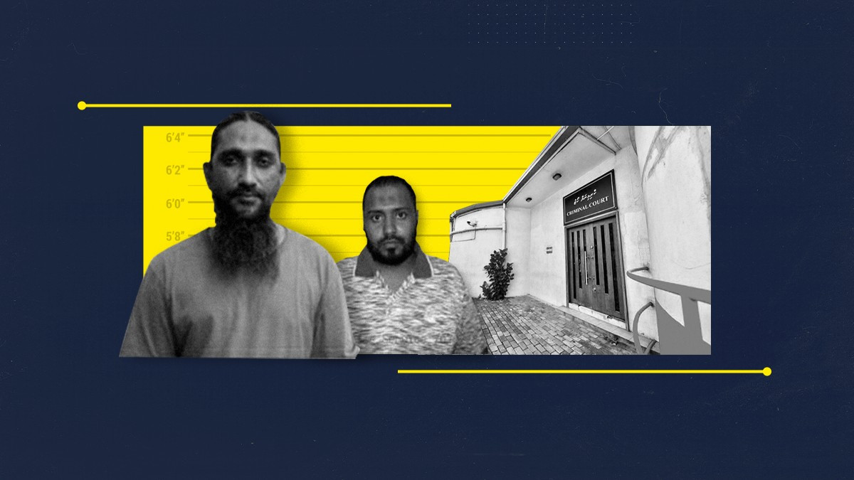 Abdulla Ali Manik and Mohamed Thasleem were charged in connection to the terrorist attack aimed to assassinate Speaker and President Mohamed Nasheed on May 6