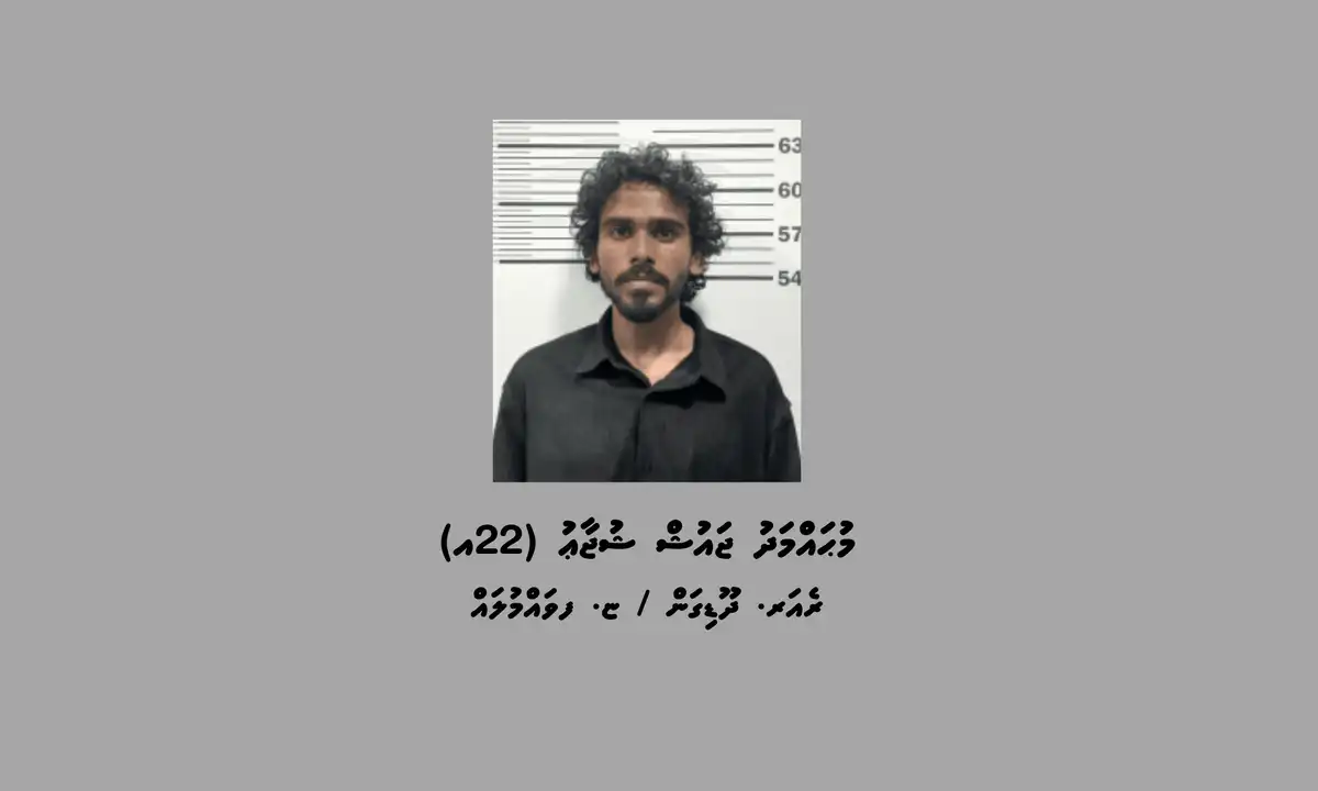 މި މައްސަލައާ ގުޅިގެން ހައްޔަރުކޮށްފައިވަނީ ރެއަރ. ދޫޑިގަން / ޏ. ފުވައްމުލައް، މުޙައްމަދު ޖައުޝް ޝުޖާޢު (22އ)
