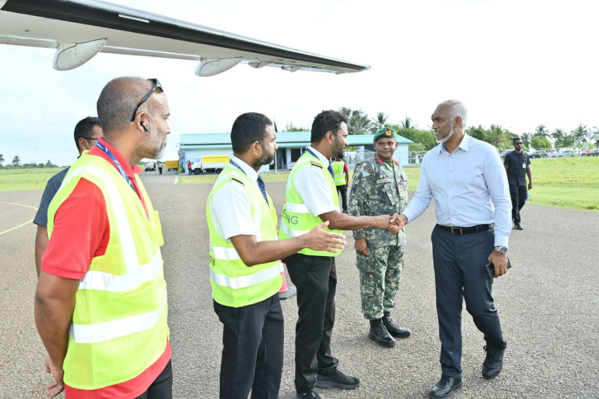 President Dr Muizzu concludes his official visit to several islands of Hahdhunmathi Atoll