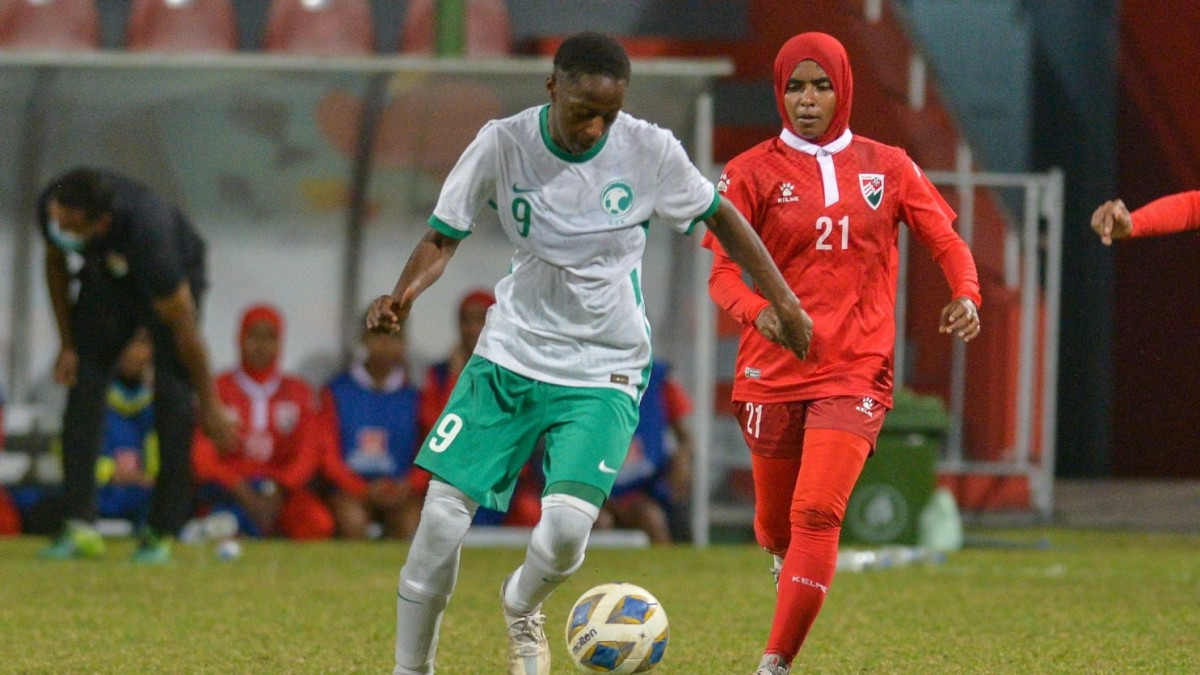 ގައުމީ އަންހެން ފުޓުބޯޅަ ޓީމުން ސައުދީ އާއި ދެކޮޅަށް ކުޅުނު އެކުވެރިކަމުގެ މެޗުގެ ތެރެއިން