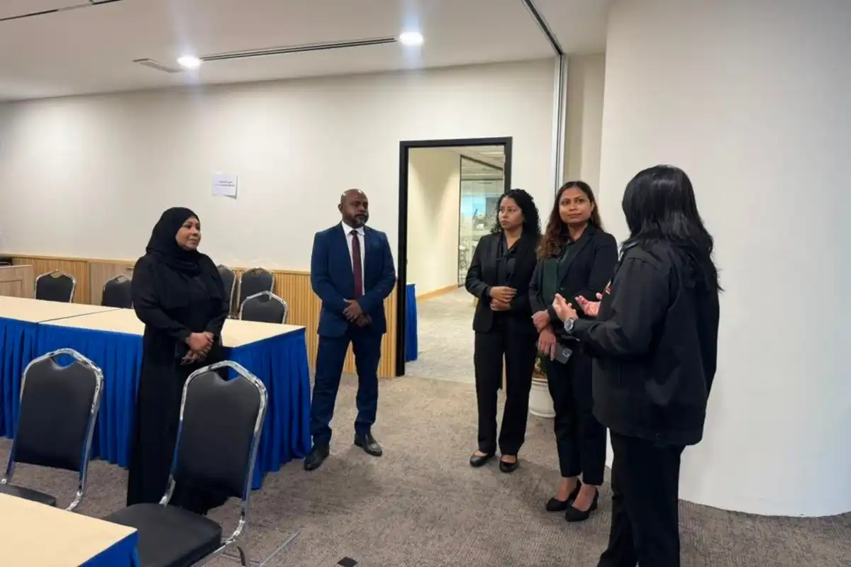The Human Rights Commission of the Maldives (HRCM) participating in high-level discussions with the Human Rights Commission of Malaysia.