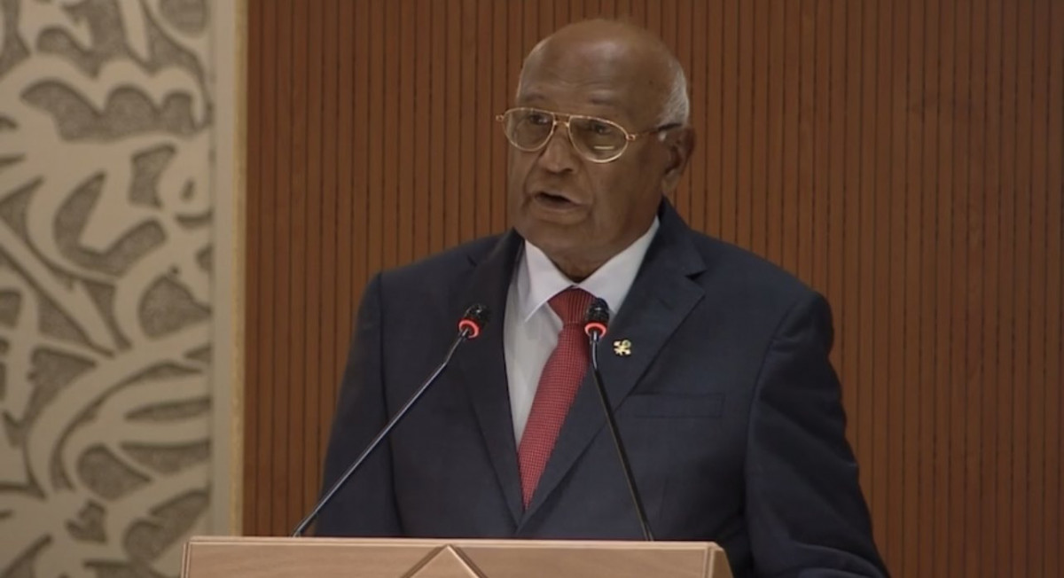 ވޯލްޑް ހެލްތް އެސެމްބްލީގެ 75ވަނަ ބައްދަލުވުމުގައި ހެލްތް މިނިސްޓަރ އަހުމަދު ނަސީމް ވާހަކަފުޅު ދައްކަވަނީ