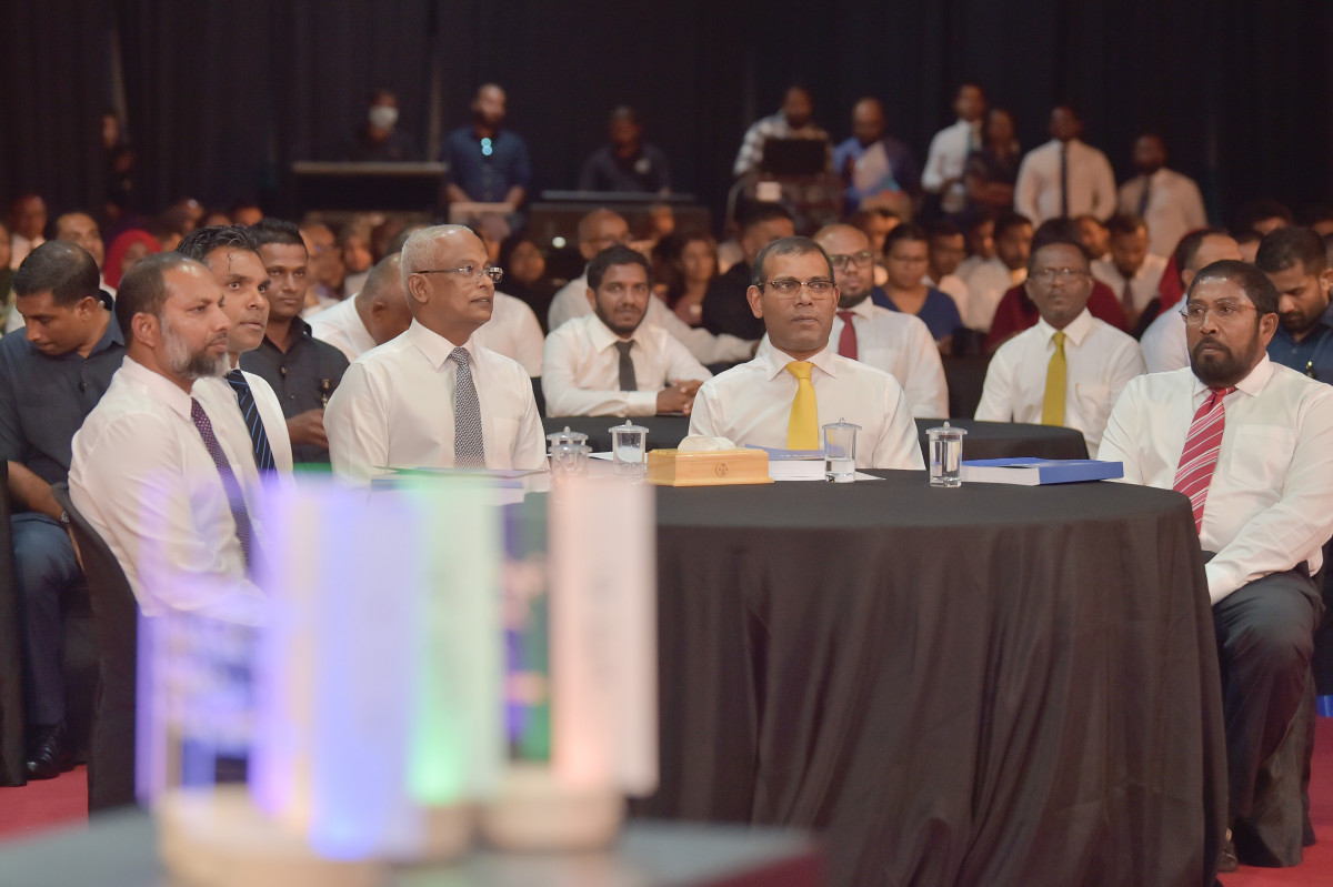 ކުރިއަށް އޮތް ފަސް އަހަރުގެ ތަރައްޤީގެ މިޞްރާބު ހިމެނޭ ސްޓްރެޓީޖިކް އެކްޝަން ޕްލޭން އިފްތިތާޙު ކޮށްދެއްވުން -- ފޮޓޯ: ރައީސް އޮފީސް