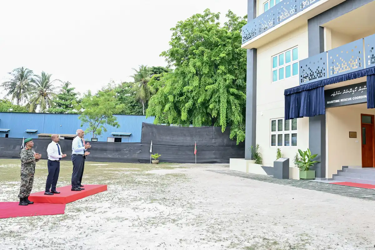 ޤައުމީ ދިފާޢީ ބާރުގެ މެރިޓައިމް ރެސްކިޔު ކޯޑިނޭޝަން ސެންޓަރުގެ އައު އިމާރާތް ހުޅުވުމުގެ ރަސްމިއްޔާތުގެ ތެރެއިން