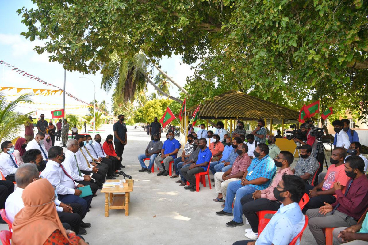 ރައީސް ސާލިހު ކަނޑޫދޫ ދަނޑުވެރިންނާއި ބައްދަލުކުރެއްވުމުގެ ތެރެއިން