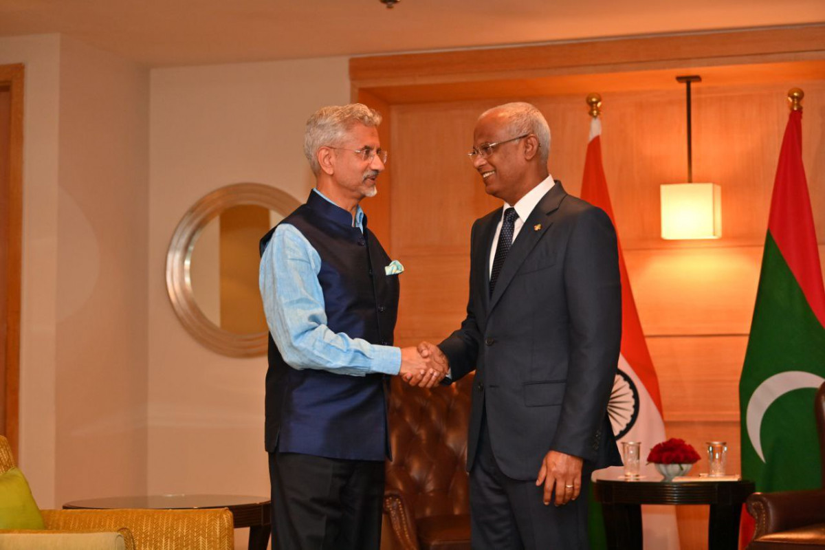 The Indian Minister of External Affairs, Dr. Jaishakar, pays a courtesy call on President