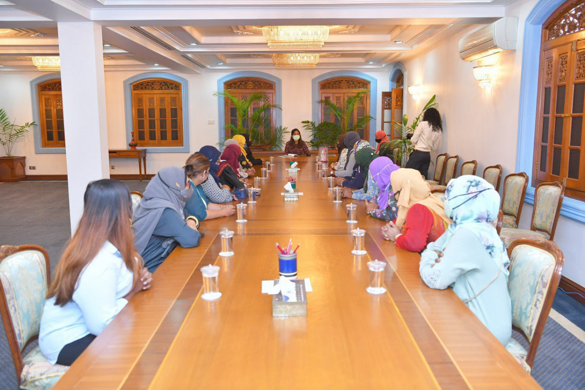 First Lady Fazna Ahmed shared her ideas on broadening the role of women in city development
