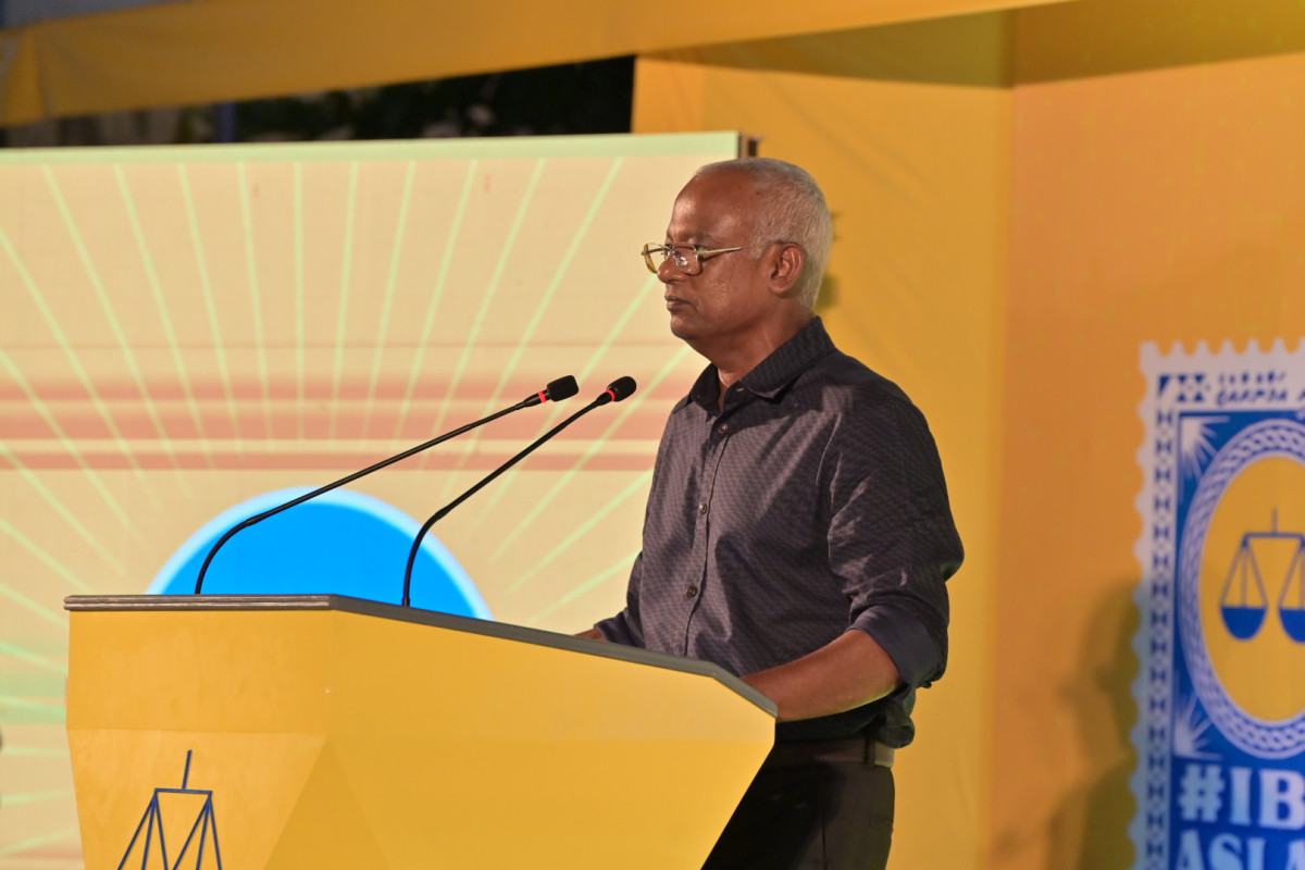 ރައީސް ޞާލިހް ދަރަވަންދޫގައި ވާހަކަފުޅުދައްކަވަނީ