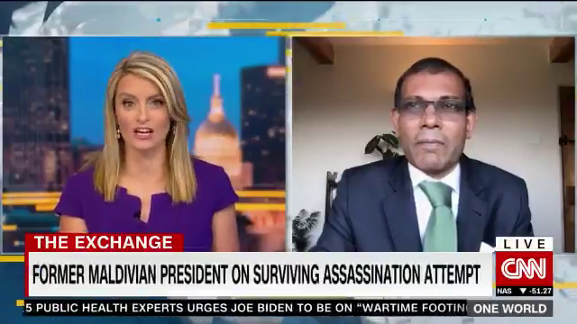 ކުރީގެ ރައީސް ނަޝީދު ސީ.އެން.އެން.އަށް ދެއްވި ބަސްތީގަތުމުގެ ތެރެއިން