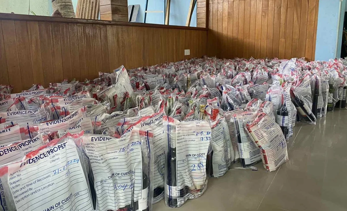 Drugs confiscated by the authorities in connection with several cases