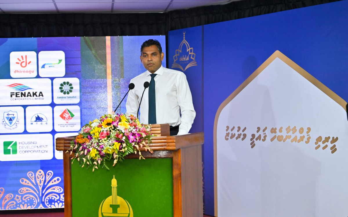 34 ވަނަ ޤައުމީ ޤުރުއާން ކިޔެވުމުގެ މުބާރާތް އިފްތިތާހުކޮށްދެއްވުމުގެ ރަސްމިއްޔާތުގައި ނައިބްރައީސް ވާހަކަ ދައްކަވަނީ