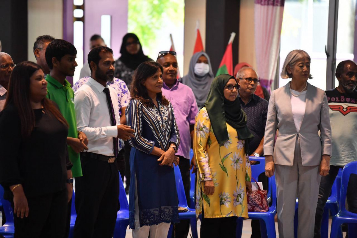 She attended the ceremony held at the Hafiz Ahmed School on Thursday