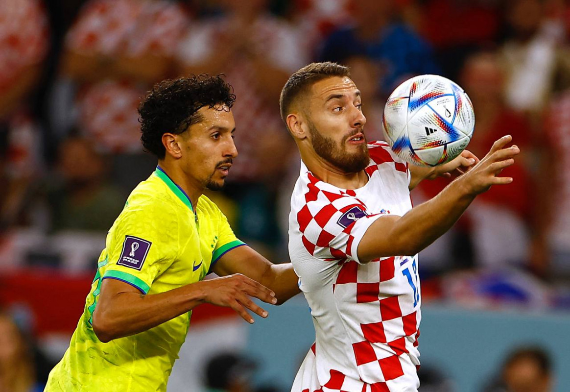 ބްރެޒިލް އަދި ކްރޮއޭޝިއާ ކުޅުނު މެޗުގެ ތެރެއިން - ފޮޓޯ: ރޮއިޓާސް