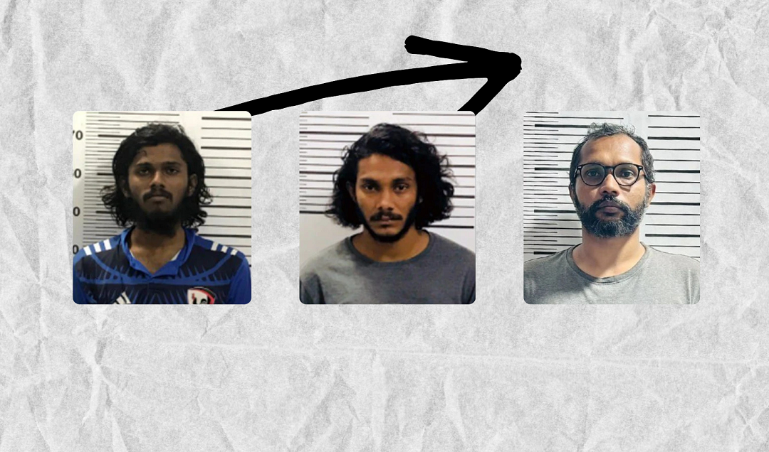 The three men arrested in connection with the drug bust