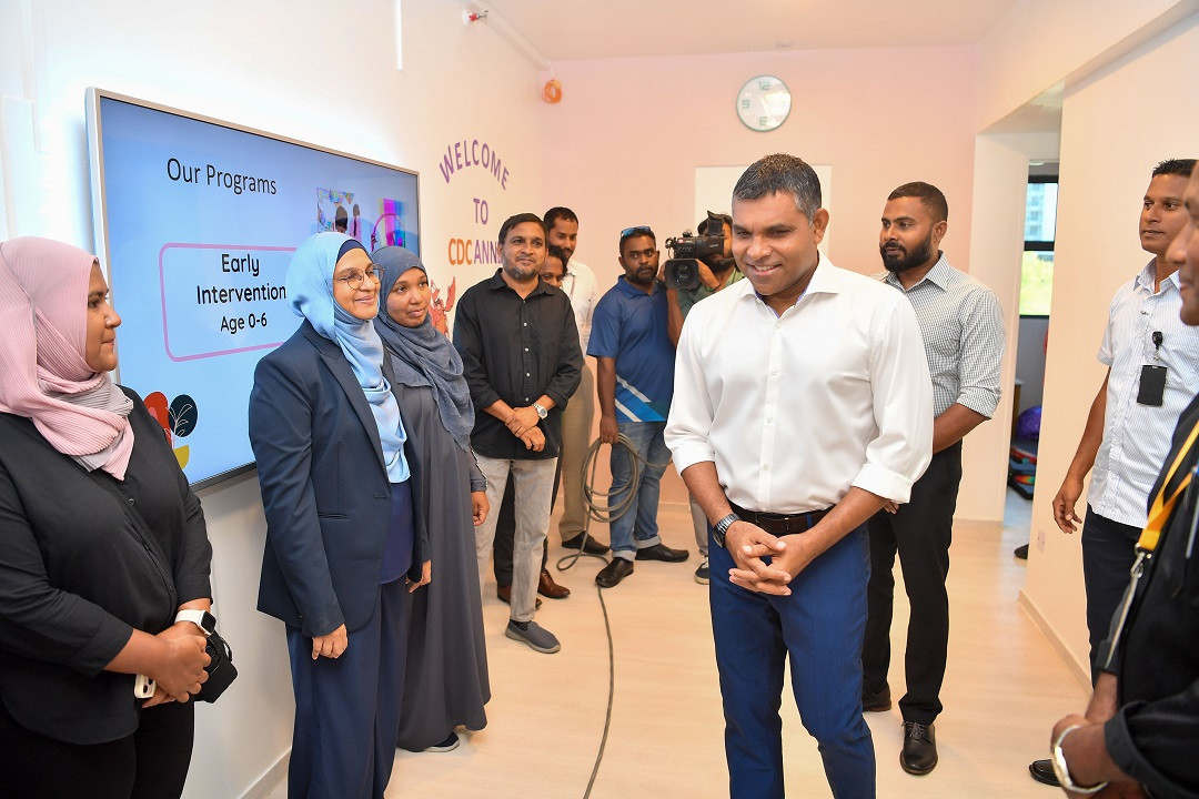 ހިޔާ ތެރަޕީ އެންޑް އިންޓަވެންޝަން ސެންޓަރ ހުޅުވުމުގެ ރަސްމިއްޔާތުގެ ތެރެއިން - ފޮޓޯ: ރައީސް އޮފީސް