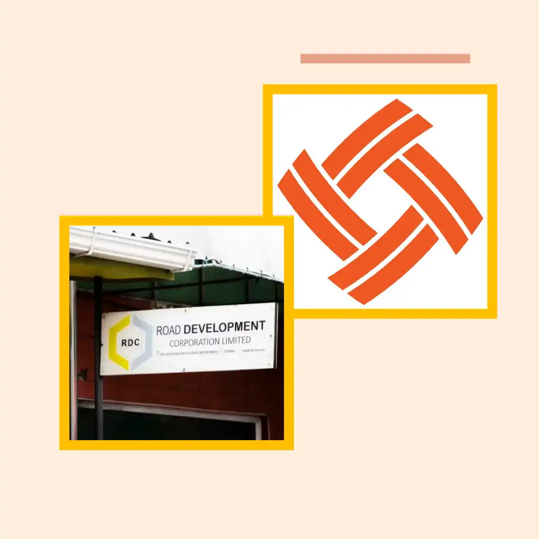 ރޯޑް ޑިވެލޮޕްމަންޓް ކޯޕަރޭޝަން (އާރްޑީސީ)ގެ ކުރީގެ ލޯގޯއާއި މިހާރުގެ އައު ލޯގޯ