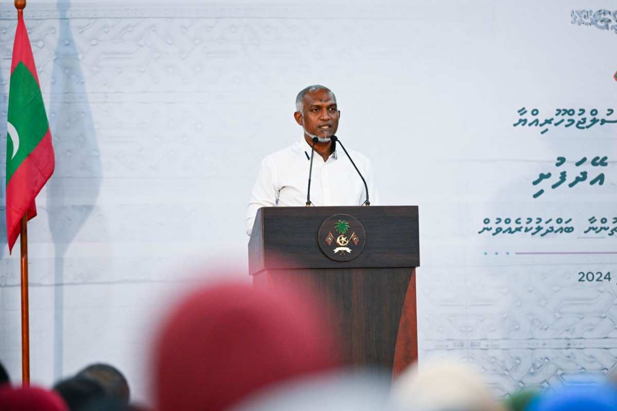 ރައީސުލްޖުމްހޫރިއްޔާ ޑރ.މުއްމަދު މުއިއްޒު ވާހަކަފުޅު ދައްކަވަނީ