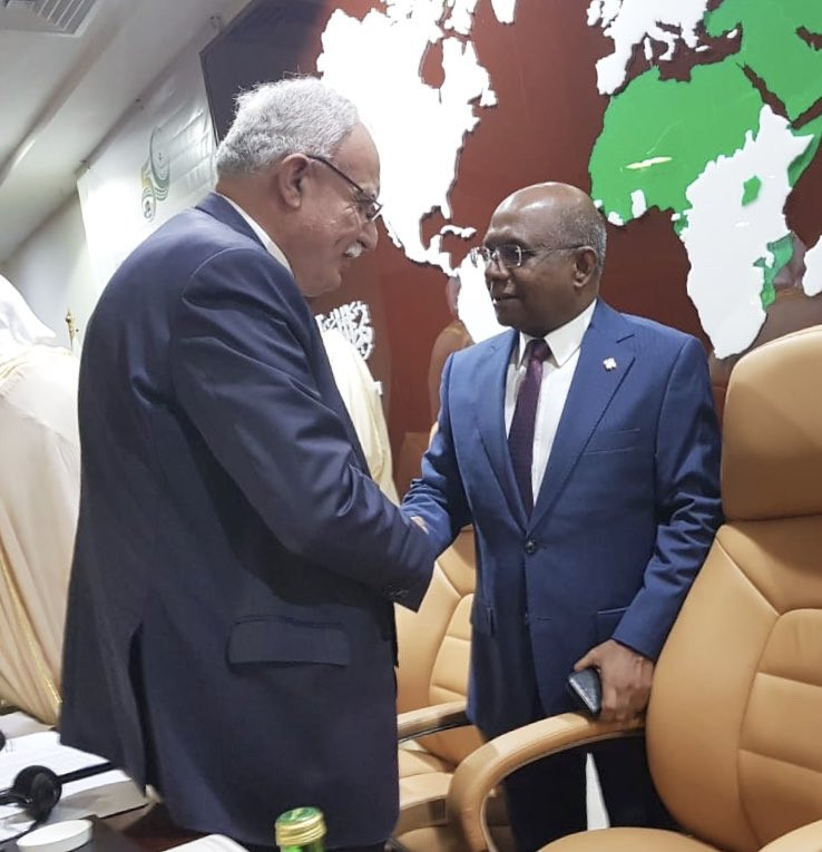 ޚާރިޖީ ވަޒީރު އަބްދުﷲ ޝާހިދު އާއި ފަލަސްތީނުގެ ޚާރިޖީ ވަޒީރު ރިޔާދް އަލް މަލިކީ