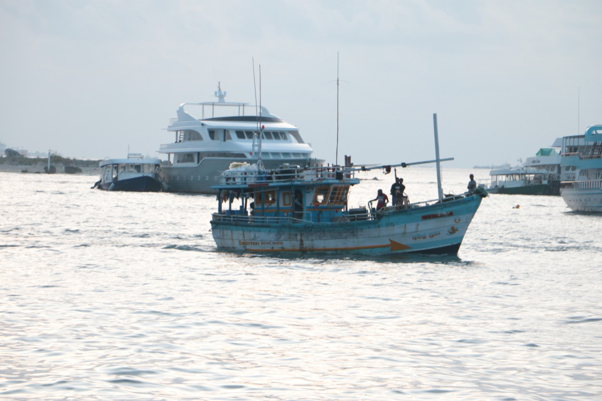 އެމްއެންޑީއެފުން އަތުލައިގަތް މަސް ބޯޓު ހުޅުމާލޭ ފަޅުގައި