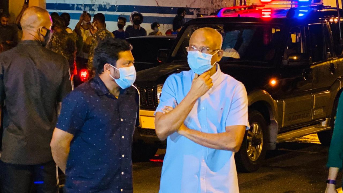 އަލިފާންގަނޑު ރޯވި ސަރަހައްދަށް ރައީސުލްޖުމްހޫރިއްޔާ އިބްރާހީމް މުހައްމަދު ޞާލިހު ވަޑައިގަތުން - އެހެންކަމުން މިކަންކަމަށް ސަމާލުވެ އެޗްޕީއޭގެ އެންގުމާ އެއްގޮތަށް އަމަލުކުރުމަށް ރައީސް ވަނީ އެދިވަޑައިގެންފައި - ފޮޓޯ: ރާއްޖެއެމްވީ