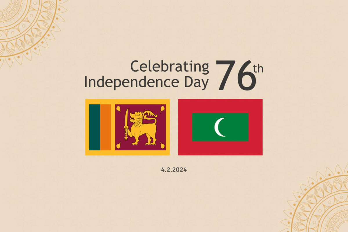 Muizzu sent felicitations on the occasion of the 76th Independence Day of Sri Lanka on Sunday