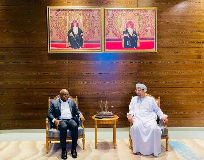 Minister Shahid arrived in Muscat on Tuesday and was received by the Chief of Protocol of Oman Khalid Aljaradi