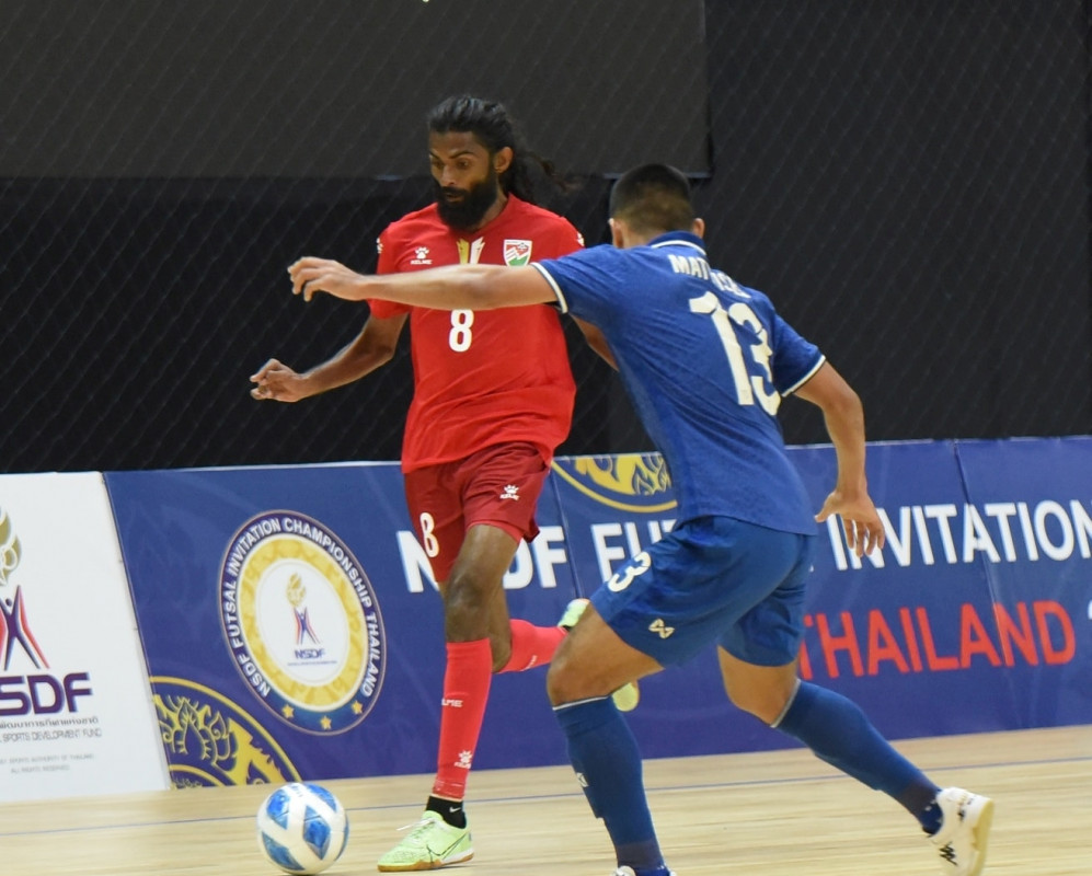 އެންއެސްއެފްޑީ އިންވިޓޭޝަަނަލް ފުޓްސަލް ކަޕުގެ ރޭންކިންގ މެޗުގައި މޮންގޯލިއާ އާއި ރާއްޖެ ބައްދަލުކުރި މެޗުގެ ތެރެއިން