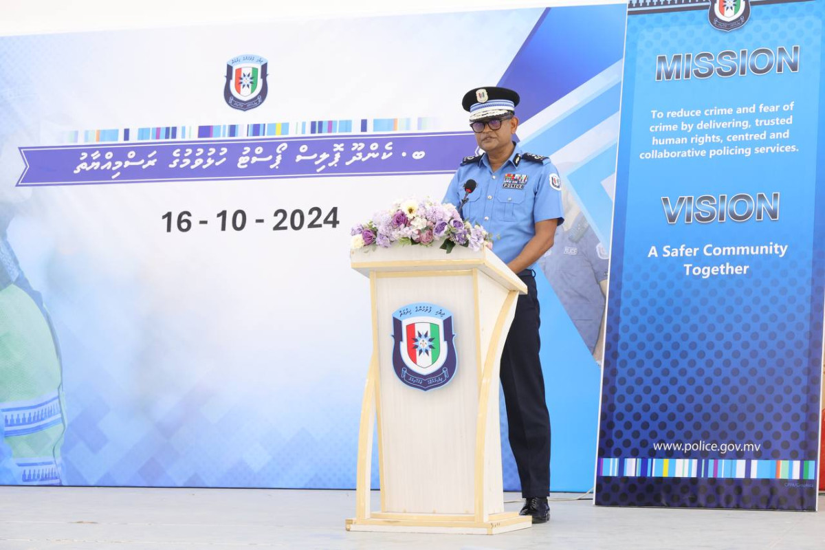 ބ. ކެންދޫ ޕޮލިސް ޕޯސްޓު ހުޅުވުމަށް ބޭއްވި ރަސްމިއްޔާތުގައި ކޮމިޝަނަރ އޮފް ޕޮލިސް އަލީ ޝުޖާއު ވާހަކަދައްކަވަނީ