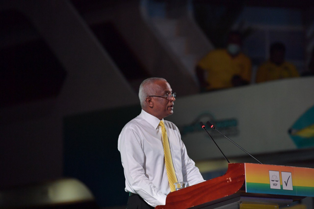 ރަށްވެހި ފަތިސް ޖަލްސާގައި ރައީސް އިބްރާހިމް މުހައްމަދު ސޯލިހު ވާހަކަ ދައްކަވަނީ