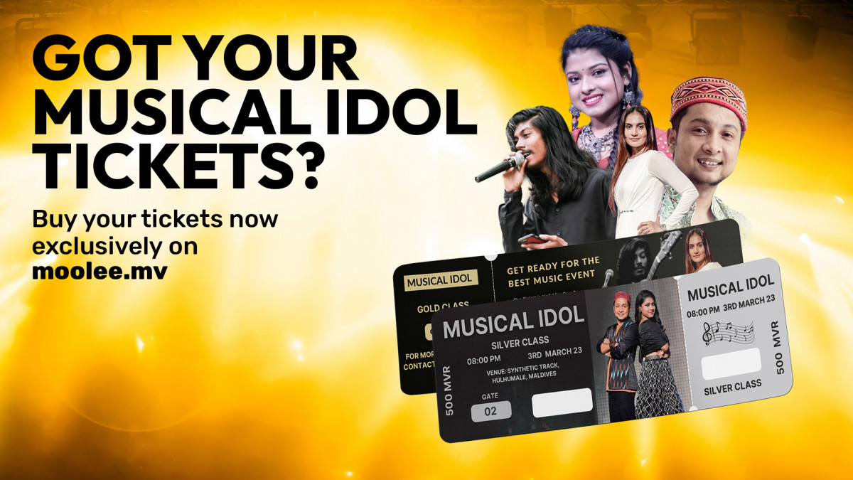 އަރުނީތާ، ޕަވަންދީޕް، ރާފިޔަތު އަދި ޝަލަބީގެ ހުށަހެޅުންތައް ލައިވްކޮށް އަޑުއަހާލުމަށް މޫލީ އިން ޓިކެޓް ގަނެވޭނެ