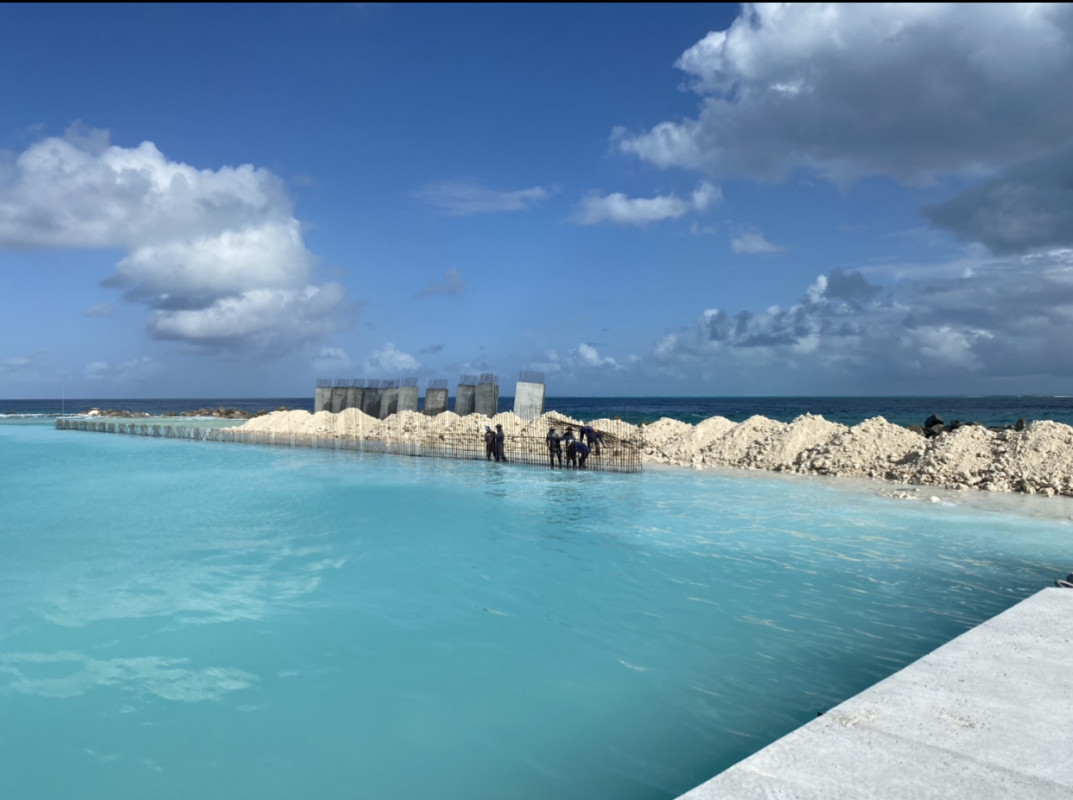 ޢިހަވަންދޫ ބަނދަރު ބޮޑުކުރުމުގެ މަސައްކަތް ކުރިއަށްދަނީ 