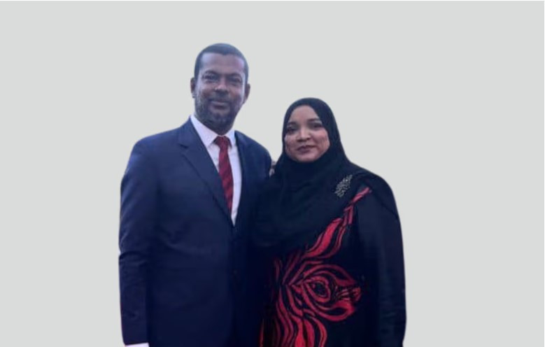 Minister at the President’s Office Nasir and spouse Raihana