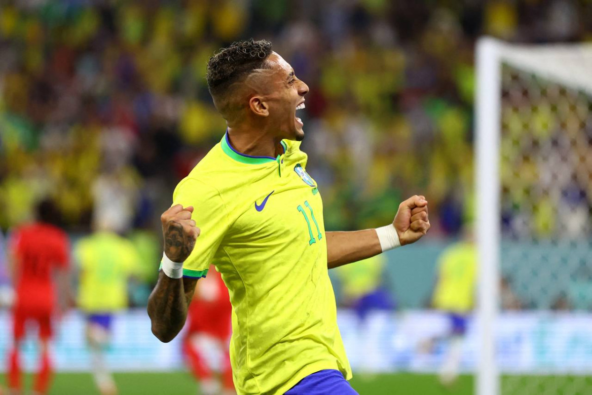 ބްރެޒިލް އަދި ކޮރެއާ ކުޅުނު މެޗުގެ ތެރެއިން - ފޮޓޯ: ރޮއިޓާސް