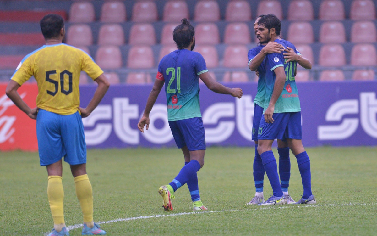 SUS players celebrating after scoring in an earlier match played against Valencia